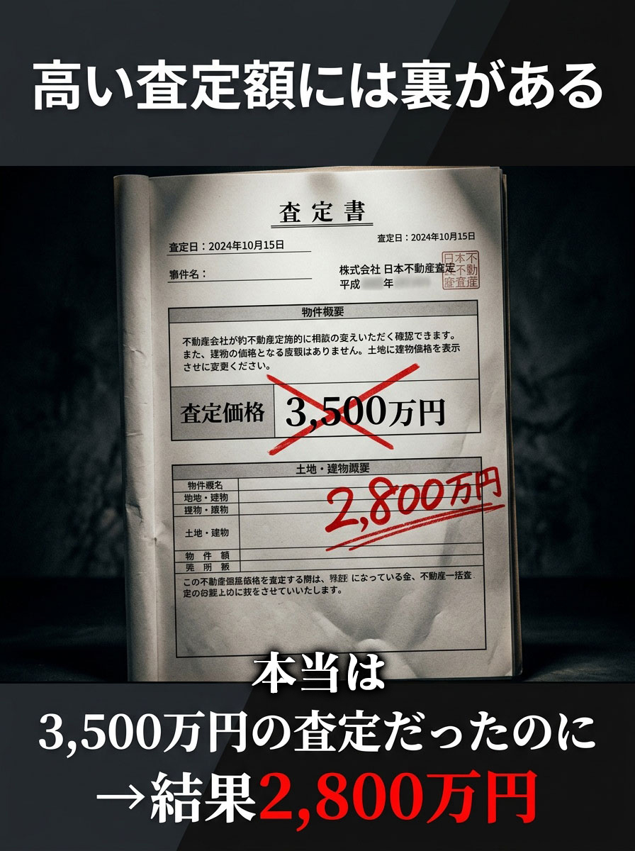 高い査定額には裏がある