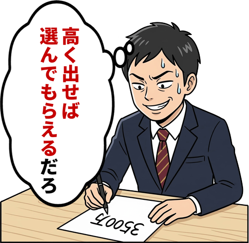 釣り型：契約を取りたいだけ