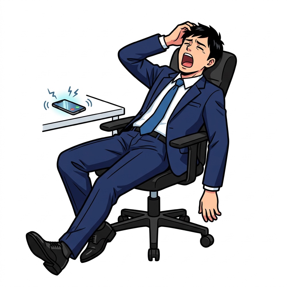 サボっている営業マン