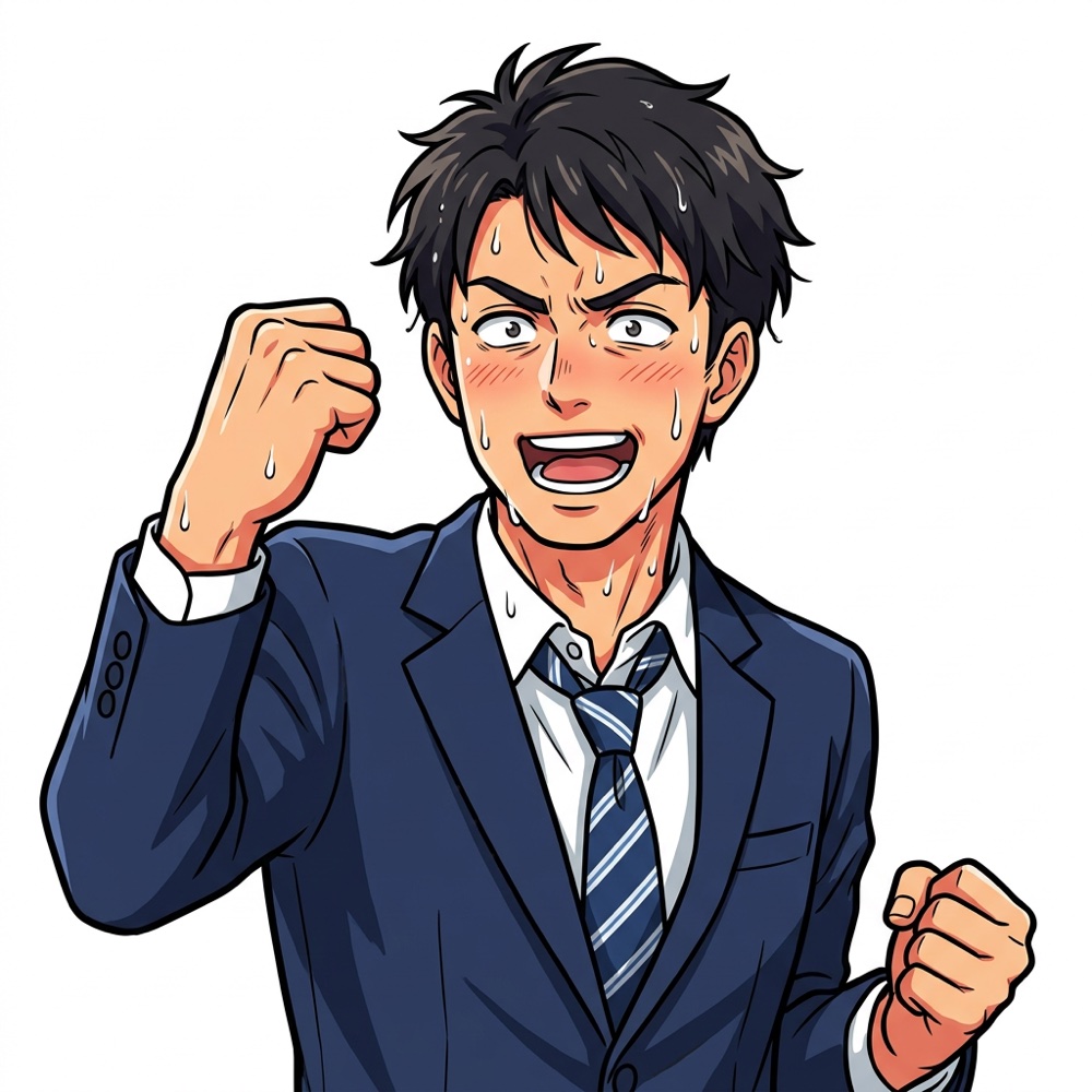 ガッツポーズだけの営業マン