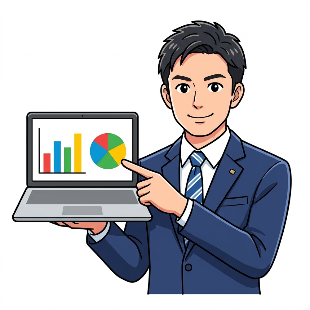 データで説明する営業マン